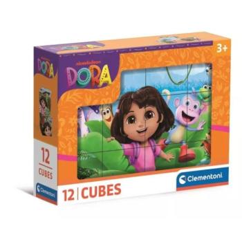 Dóra a felfedező 12 db-os mesekocka - Clementoni kép
