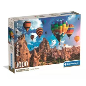 Clementoni: Hőlégballonok Kapadókiában puzzle - 1000 db-os kép