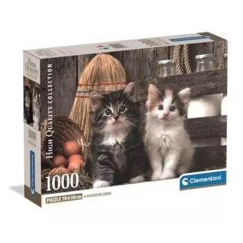 Clementoni: Imádnivaló kiscicák puzzle - 1000 db-os