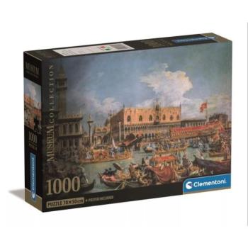Clementoni: Museum Collection, Canaletto: A Bucentaur visszatérése a mólóhoz a mennybemenetel napján - 1000 darabos puzzle kép