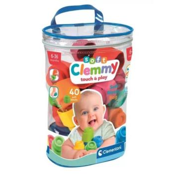 Clemmy: Puha színes építőkockák babáknak 40db-os szett - Clementoni kép