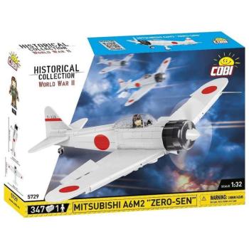 COBI: Mitsubishi A6M2 Zero‑Sen repülőgép építőjáték (5729) kép