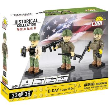 COBI: WWII D nap 1944. június 6. figura szett (2058) kép