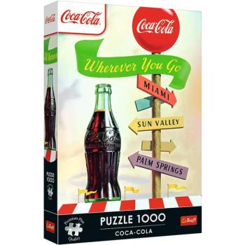 Coca-Cola bárhova is mész 1000db-os Prémium plus quality puzzle - Trefl kép