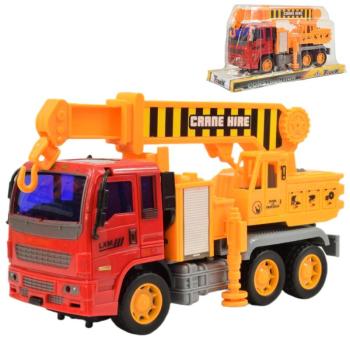 Construction Truck: Darus teherautó lendkerekes kialakítással 19cm kép