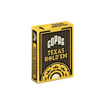 COPAG Texas Hold'em Gold fektete, 2 nagy indexes 100% plasztik póker kártya kép