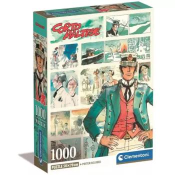 Corto Maltese képregényes HQC 1000 db-os puzzle poszterrel - Clementoni kép