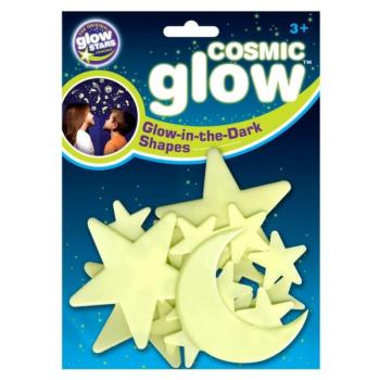 Cosmic Glow Hold és csillagok, foszforeszkáló matricaszett kép