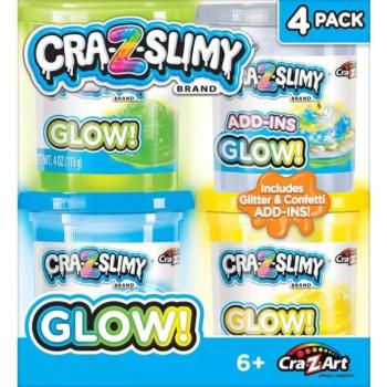 Cra-Z-Slimy: Csillámos slime - 4 tégely kép