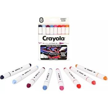 Crayola: Art Markers - Naplemente színű filctollkészlet, 8 db-os kép