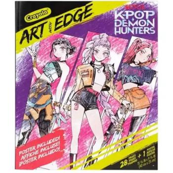 Crayola: Art With Edge - K-Pop Demon Hunters színezőkönyv és poszter kép