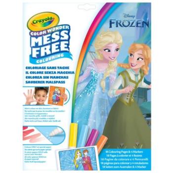 Crayola Color Wonder: Jégvarázs maszatmentes kifestő készlet mappában