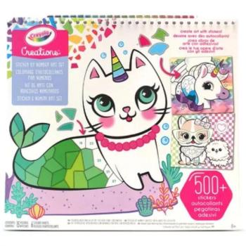 Crayola Creations: Számos matricamozaik alkotófüzet kép