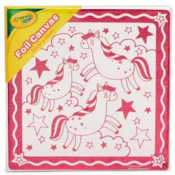 Crayola: Festhető vászonkép unikornis mintákkal - 20 x 20 cm kép