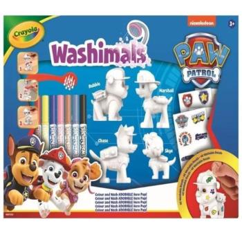 Crayola Washimals: Kimosható Mancs őrjárat figurák matricákkal - 4 db-os kép
