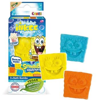 Craze Inkee: Vegán fürdő bomba forma - Spongya Bob popcorn aromával 3db-os kép