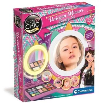 Crazy Chic: Világító unikornisos sminkelő tükör - Clementoni kép