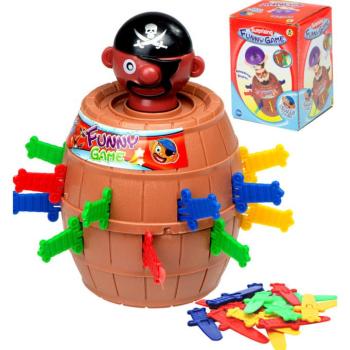 Crazy Pirate Hordó Arcade Játék Szúrd meg a kalózt 9 x 9 x 12,5 cm