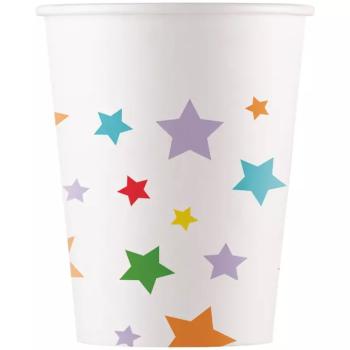 Csillagos papírpohár 8db-os szett 200ml kép