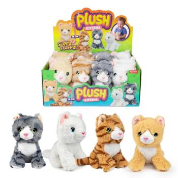 Cuki cica plüss 15cm-es többféle változatban 1db kép