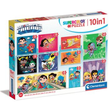 DC Super Friends 10az1-ben puzzle szett - Clementoni kép