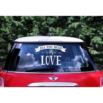 Dekoráció - Öntapadó matrica "All you need is love" kép
