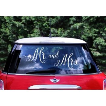 Dekoráció - Öntapadó matrica "Mr. and Mrs." kép