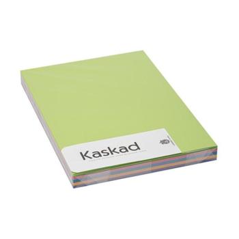 Dekorációs karton KASKAD A/4 2 oldalas 160 g intenzív vegyes színek 5x25 lapos kép