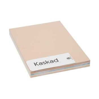 Dekorációs karton KASKAD A/4 2 oldalas 160 g pasztell vegyes színek 5x25 lapos kép