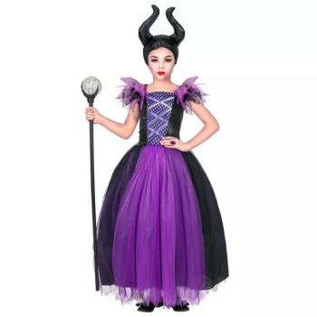 Demóna jelmez fejdísszel - 140 cm kép