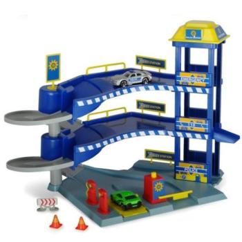 Dickie: Parkolóház játékszett - Rendőrség - 41 cm kép
