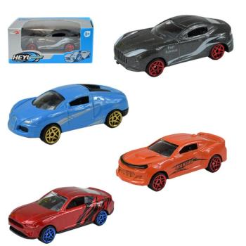 Die-Cast: Fém sportautó többféle változatban 1/64 1db kép