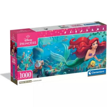 Disney - A kis hableány 1000db-os panoráma puzzle poszterrel - Clementoni kép