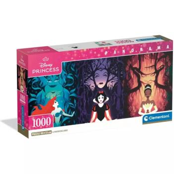 Disney - Disney hercegnők 1000db-os panoráma puzzle poszterrel - Clementoni kép