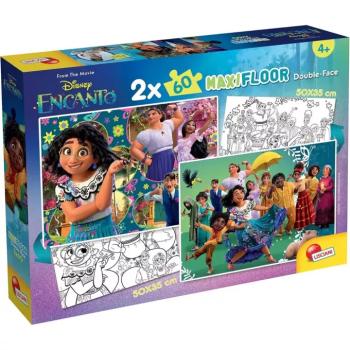 Disney Encanto 2 az 1-ben maxi 2x60db-os puzzle és színező 50x35cm - Lisciani kép
