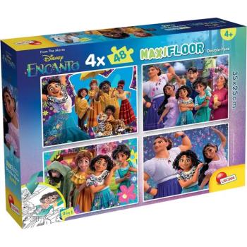 Disney Encanto 2 az 1-ben maxi 4x48db-os puzzle és színező 35x25cm - Lisciani kép