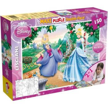 Disney Hamupipőke 2 az 1-ben maxi 150db-os puzzle és színező 70x50cm - Lisciani kép