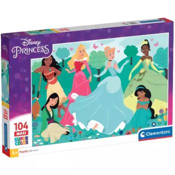 Disney Hercegnő barátnők 104db-os maxi supercolor puzzle - Clementoni kép