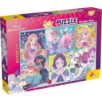 Disney Hercegnők – Mangás varázslat 2 az 1-ben 250db-os puzzle és színező 50x35cm - Lisciani kép