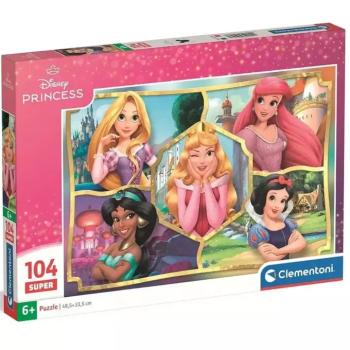 Disney Hercegnők Mosolygós arcok 104db-os super puzzle - Clementoni kép