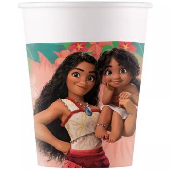 Disney Hercegnők Vaiana 2 papírpohár 8db-os szett 200ml kép
