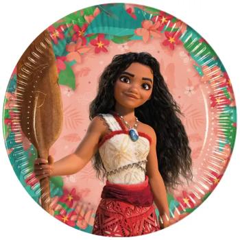 Disney Hercegnők Vaiana 2 papírtányér 8db-os szett 23cm kép