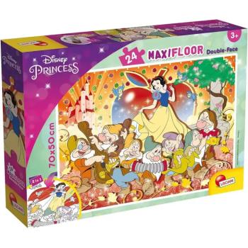 Disney Hófehérke 2 az 1-ben maxi 24db-os puzzle és színező 70x50cm - Lisciani kép