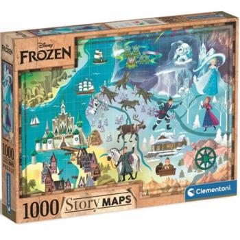 Disney: Jégvarázs térkép puzzle 1000db-os - Clementoni kép