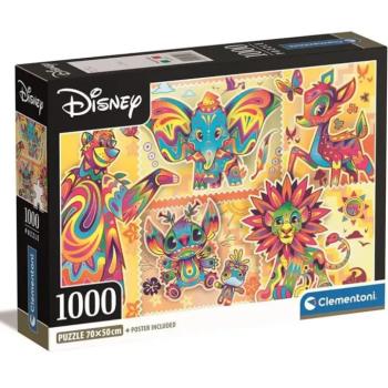 Disney - Klasszikus karakterek 1000 db-os puzzle poszterrel - Clementoni kép
