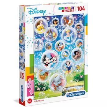 Disney mesehősök Supercolor puzzle 104db-os - Clementoni kép