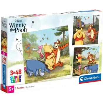 Disney Micimackó 3x48db-os Supercolor puzzle - Clementoni kép