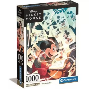 Disney: Mickey Egér klasszikus 1000db-os Compact puzzle 50x70cm - Clementoni kép