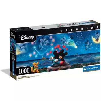 Disney - Mickey és Minnie varázslatos éjszakája 1000db-os panoráma puzzle poszterrel - Clementoni kép