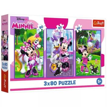 Disney: Minnie egér és barátai 3x80db-os puzzle - Trefl kép